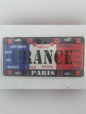 FRANCE PARIS NICE LYON BORDEAUX DECORATIVE LICENSE PLATE